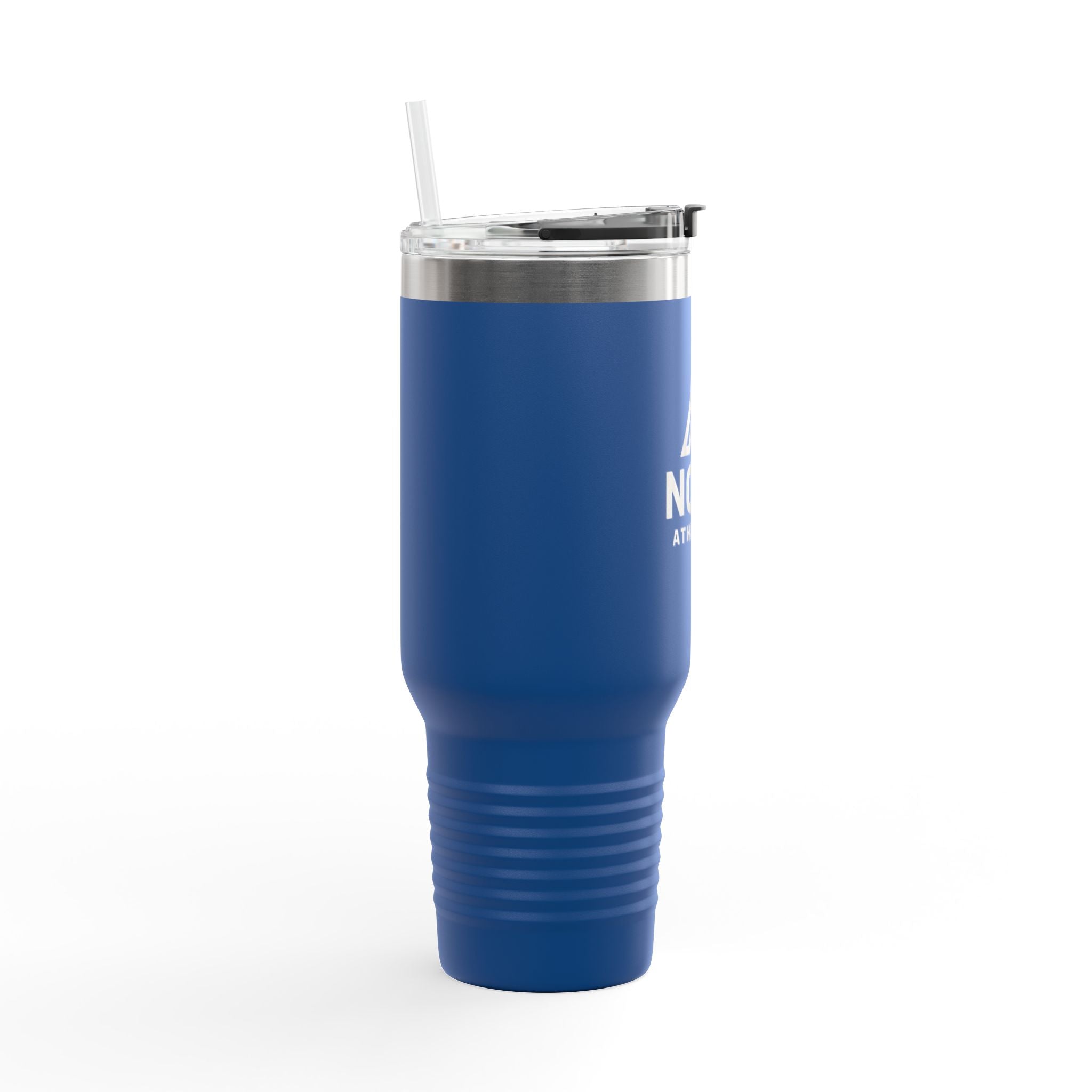40oz Insulated Travel Mug — Nordic Adventure Stainless Steel Tumbler with Straw & Handle